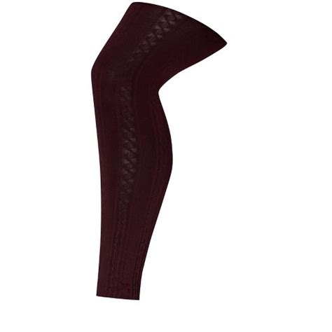 Target Ladies Burgundy Faux Leather Footless Tights Size Tall