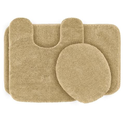 This luxurious bath rug is also OEKO-TEX certified, meaning it does not contain any harmful substances or chemicals to ensure quality comfort and wellness. Machine washable for easy care, each bath rug comes in soft fade-resistant colors for long-lasting and multiple sizes to help complete any bathroom size and decor! Material: Polyester . 