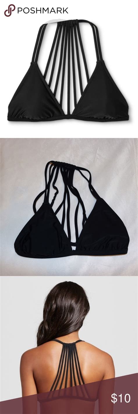 Target black swimsuit top. Courtesy of Target. Bralette Crochet Trim Bikini Top. This swimsuit has the cutest crotchet trim, which instantly elevates the look, even though you only paid $16 as part of the 20 percent off ... 