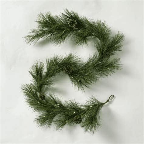 Shop Collections Etc Lighted Christmas Frosted Pine Garland at Target. Choose from Same Day Delivery, Drive Up or Order Pickup. Free standard shipping with $35 orders. ... Costway 9ft Pre-lit Christmas Garland w/ Snow Flocked Tips Red Berries 50 Lights & Timer. $40.99. reg $79.99 Sale.. 
