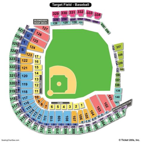 Target field seating chart with rows and seat numbers. The 600 sections have up to 28 rows. LUCAS OIL STADIUM SEAT NUMBERS. Seats in each row start with the No. 1 and that seat is the one closest to the previous section. For example, in Section 132, Seat No. 1 would be the seat closest to Section 131. Sections in the stadium range from 12 to 28 seats per row. LUCAS OIL STADIUM HANDICAP ADA SEATING 