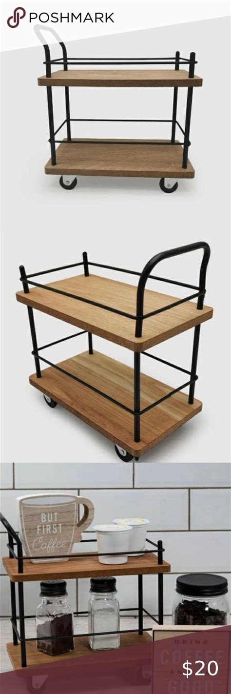 Target mini bar cart.  Durable design with adjustable handle and versatile storage options...