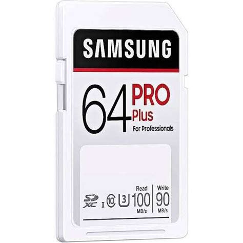 Tarjeta SDXC PRO Plus de tamaño completo de 64 GB - Samsung