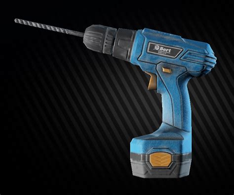 Tarkov electric drill. Capacitors (Caps) are an item in Escape from Tarkov. Various electrical capacitators. Useful in electrical engineering. 5 need to be found in raid or crafted for the quest Fertilizers 7 need to be obtained for the Illumination level 3 5 need to be obtained for the Rest Space level 3 5 need to be obtained for the Shooting Range level 3 PC block Sport bag Dead … 
