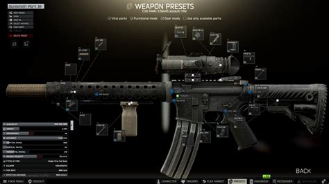Tarkov gunsmith m4. New wipe cycle has just started and we are here to show you how to finish Gunsmith parts 1-5 so you can get that XP quick and easy. If you are a beginner or a casual player who is not that into weapons, you probably look confused looking at Mechanic's Gunsmith quests where he asks you to modify a gun to suit his specific needs. 