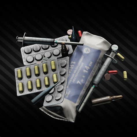 Tarkov meds. LEDX Skin Transilluminator (LEDX) is an item in Escape from Tarkov. A device designed to accurately determine the position of the veins under the skin. Only 4 can be held in your PMC inventory at one time 1 needs to be found in raid or crafted for the quest Private Clinic 2 need to be found in raid or crafted for the quest Crisis 1 needs to obtained for the … 