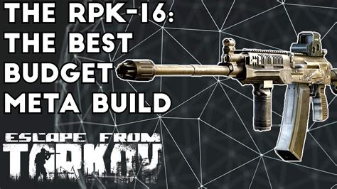 Tarkov rpk build. Get 50 kills with the RPK: 2: China Lake: Get 10 double kills with the RPK: 7: Asphalt: Get 50 kills using a supressor with the RPK: 13: Rupture: Get 20 kills while mounted with the RPK: 18: Gold: Get 3 kills without dying 10 times with the RPK: Complete all base camo challenges: Platinum: Get 25 longshot kills with the RPK: Complete 6 Gold ... 