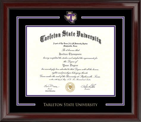 Tarleton State University Classic Diploma Frame
