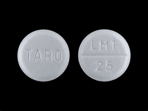 Taro lmt 25. 25 mg, round, white, imprinted with TARO, LMT 25. slide 38 of 70 ... LamoTRIgine. slide 40 of 70, LamoTRIgine, 150 mg, round, white, imprinted with TARO, LMT 150. slide 40 of 70 