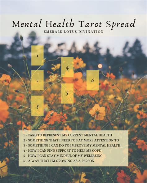 Tarot Spread For Mental Health