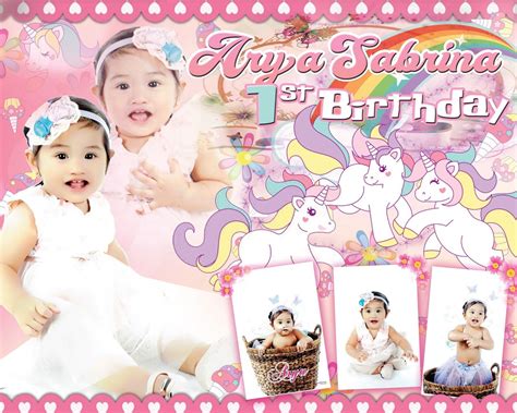Tarpaulin Unicorn Design For Birthday