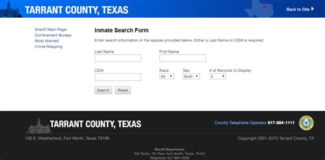 Tarrant County provides the information contained in this web site as a public service. Every effort is made to ensure that information provided is correct. However, in any case where legal reliance on information contained in these pages is required, the official records of Tarrant County should be consulted.