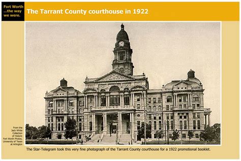 Tarrant county courthouse.  Recognized for innovative, effective county government...