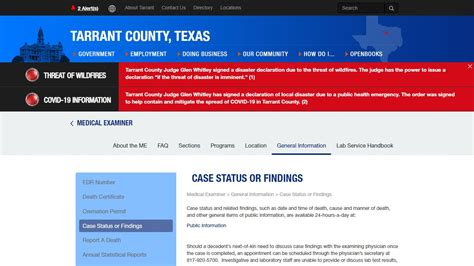 Tarrant County provides the information contained in this web site as a public service. Every effort is made to ensure that information provided is correct. However, in any case where legal reliance on information contained in these pages is required, the official records of Tarrant County should be consulted.. 
