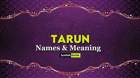 Tarun Name Meaning in Tamil - Tarun பெயர் …