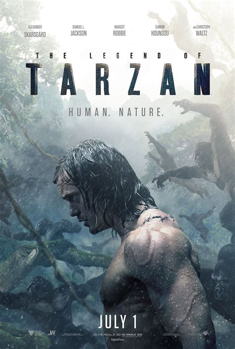 Tarzan new movie 2016. Get The Legend of Tarzan DVD and Blu-ray release date, trailer, movie poster and movie stats. ... 109 Theater date July 1, 2016 Theater gross $126.6 mil Genre(s): Action, Adventure, Fantasy . Movie Homepage . Trailer : Actor(s) Alexander Skarsgard Christoph Waltz Samuel L. Jackson Margot Robbie Djimon Hounsou: ... New Movies by Year. … 