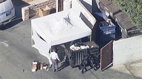 Tarzana man arrested after torso found in dumpster; wife, in-laws missing