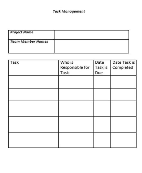 Task Sheet Template Free Sheet Templates Task Sheet Templates