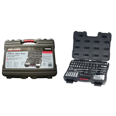 Task force tools.  Shop task force 75-piece standard (sae) mechanic's tool set at Lo...