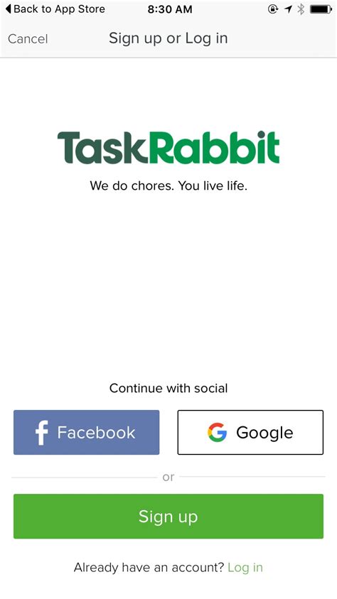 Task rabbit login. It doesn’t matter which app it opens. If the password works, and your account is active with a Tasker profile, you should be able to login successful to either app and the website. If you’re able to login in the the client app, and/or the website, try deleting the Tasker app, restarting your phone, reinstalling Tasker, and then logging in ... 