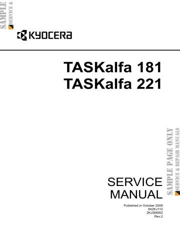 Taskalfa 181 taskalfa 221 service manual parts list. - Honda cbr xx 1100 2002 workshop manual.