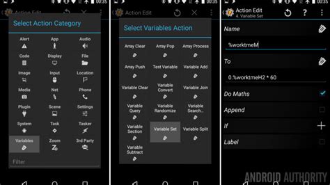 Tasker say variable.  When Tasker encounters a variable name in a text, it replaces th...