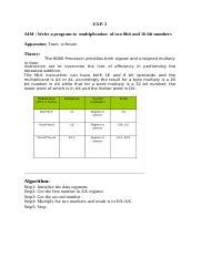 Tasm multiplication. .  Addition of two 16-bit numbers Aim: To write an assem...