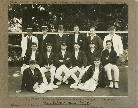 Tasmania v South Africans at Launceston, 17-19 Jan 1911