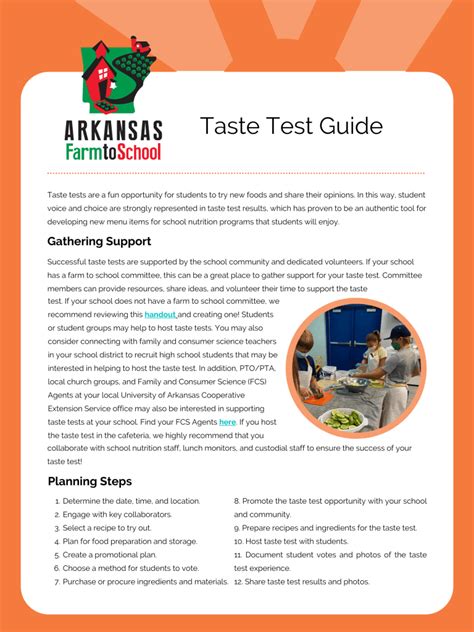 Taste Test Guide