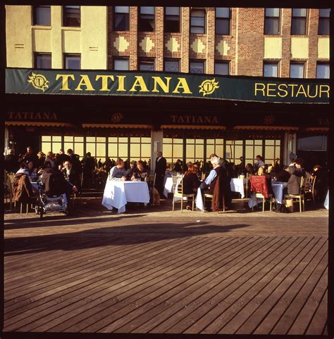 Tatiana brighton beach. 6 Tatiana Restaurant, 3152 Brighton 6th St ( B Q Brighton Beach), ☏ +1-718-891-5151, tatianarestaurant@yahoo.com. M–Th 11AM–10PM, F–Su 11AM–11PM . This Russian restaurant has beach-view tables on the boardwalk. 