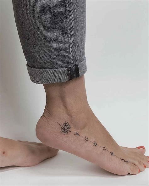 Tatouage Dragon Cheville Pied