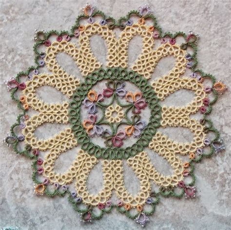 Finished size of the doily using size 20 th