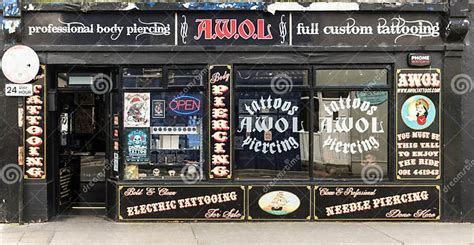 Tattoo Parlor in Galway, Ireland. Editorial Image Image of