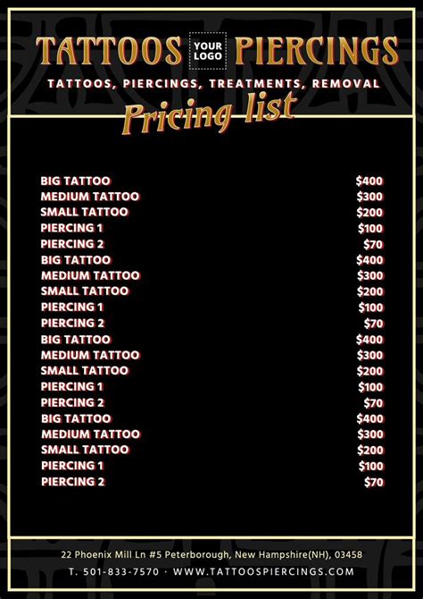 Tattoo Shop Near Me With Price