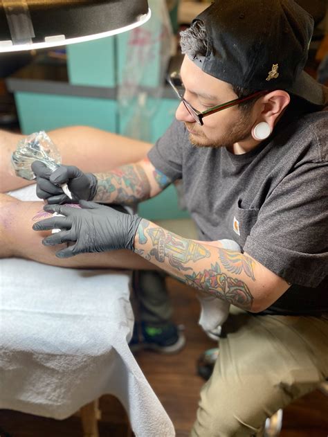 Tattoo austin. If you have decided to get a circular tattoo, it may be best to have the tattoo drawn on a flat surface of your body, such as your shoulder or in between the shoulder blades. 