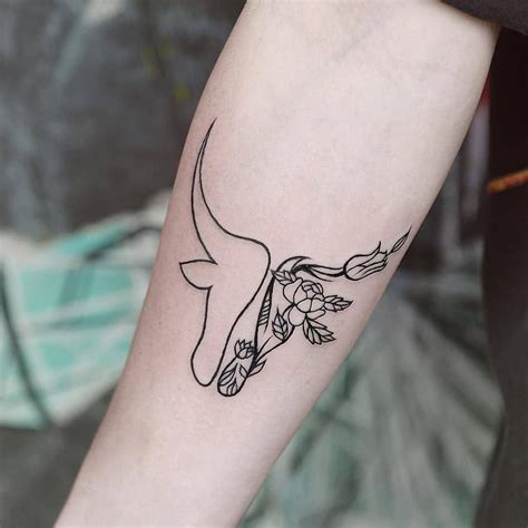 Bull Skeleton tattoo – Another unique design that you can try is a bull skull or bull skeleton tattoo. It will represent the hardship you have faced in life and how you are still moving forward. Bull Taurus Tattoo – If you have a Taurus zodiac then you can go for a bull Taurus tattoo. It will represent your zodiac sign.. 