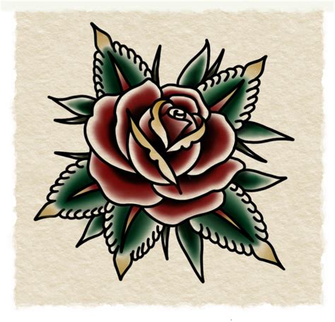 Tattoo flash Traditional Roses, Traditional Tattoo Flash, American
