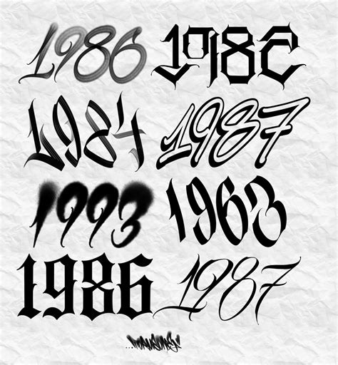 Tattoo fonts numbers. All the fonts were hand-picked and we make sure to include as many different styles as possible. Create Text Graphics with Tattoo Fonts. The following tool will convert your text into graphics using tattoo fonts. Simply enter your text, select a color and text effect, and hit GENERATE button. You can then save the image, or use the EMBED button ... 