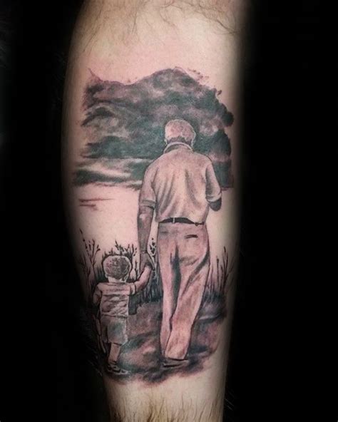 40 Grandpa Tattoos For Men - Tribute Ink Desig