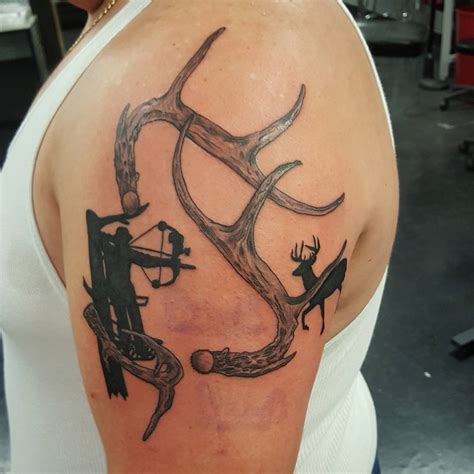 First of all, the hunting tattoo consists of an old-fashioned arr