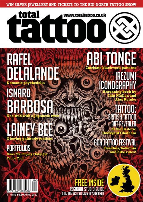 Tattoo magazine. The World's Best Selling Tattoo Magazine. Here's a look at the most exquisite examples of skin art you'll see anywhere. Each monthly issue takes you on a tour of fascinating illustrated people from around the globe. Meet top international ink slingers and their living canvasses. Explore close-up in-the-flesh examples of all tat styles- biker, traditional, … 