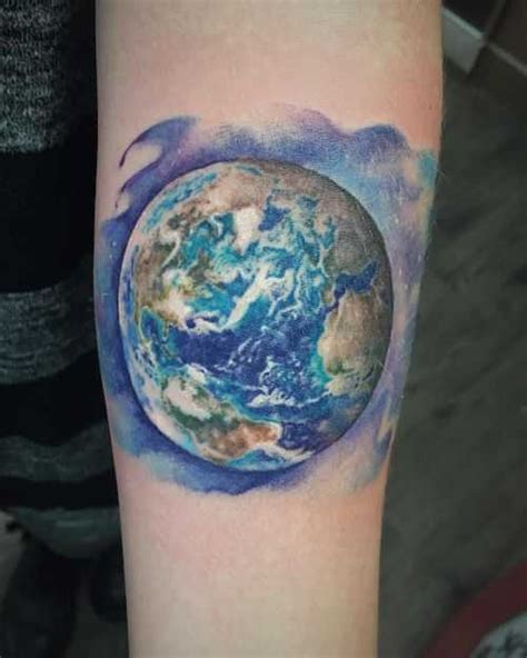 Tattoo of planet earth. 35 Amazing Earth Tattoos with Meanings. The earth is one such address where all of us reside. No matter where we live, our first … 