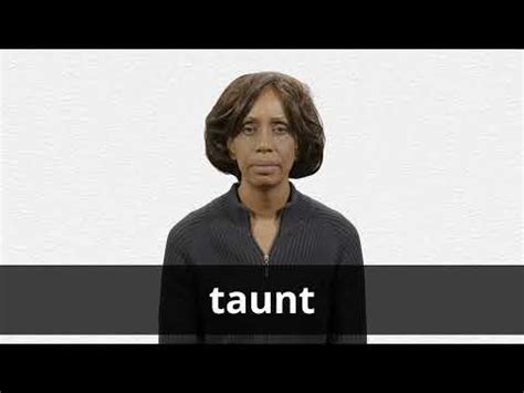 Taunt definition simple.  Collins COBUILD Advanced Learner&rsquo;s Dictiona...