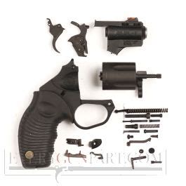 SKU: 116028646. ITEM: 2-605021B. DETAILS & SPECS. REVIEWS. Q&A. Designed with a polymer frame, the Taurus M605 .357 Magnum Revolver features a 2-inch barrel and a leather poly grip. This single/double-action revolver also comes with a fixed fiber-optic front sight and a fixed rear sight.