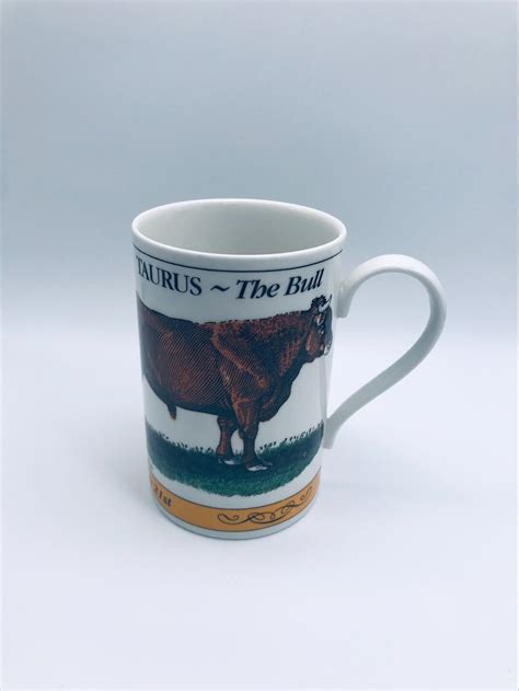 Taurus Zodiac Coffee Mug The Bull Star Sign - Dunoon Stoneware Scotland …