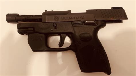 The G2C is a polymer-framed, striker-fired, double action-only semiautomatic subcompact pistol. With its double stack magazine it has a 12+1 capacity. It features a 3.2 inch barrel, with an overall length of 6.24 inches, and tips the scales at 22 oz. It's available in 9mm only. It has standard three-dot sights with adjustable rear.