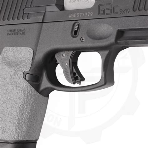 With Monday's news of the new Taurus G3c pistol, several companies jumped into the mix with new accessories. ... The E-Series installs onto the e pistol trigger guard and features an ambidextrous on/off button and five minute auto shutoff. "Taurus continues to deliver shooter-designed firearms that upgrade performance and feature from prior .... 