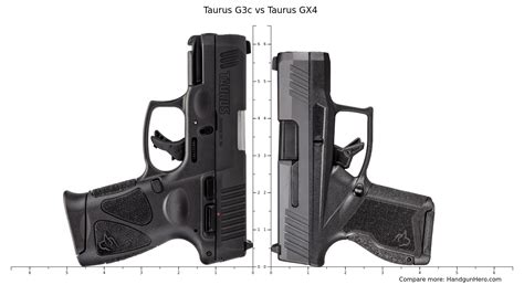 Taurus G3 vs Taurus GX4 size comparison | Handgun He
