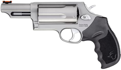 Packing a giant 6-round cylinder, the Taurus Raging Judge® shoots the 454 Casull round in addition to delivering the same popular ammo combo of 45 Colt and 410 shotshell from the original Judge models. Along with added capacity, the Raging Judge features the famous red Raging Bull® backstrap for added cushioning.. 