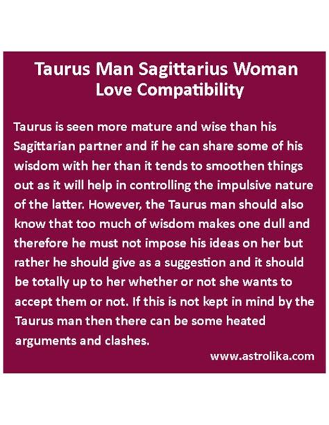 Taurus man sagittarius woman famous couples. Things To Know About Taurus man sagittarius woman famous couples. 